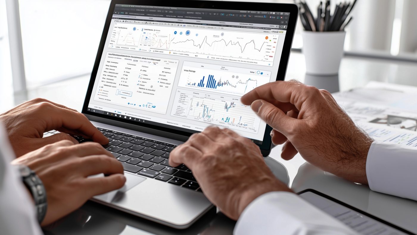 —Pngtree—business audit analyst using laptop 16460412